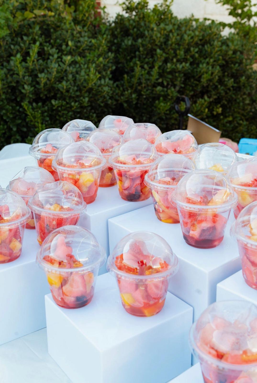Dessert styling with decor